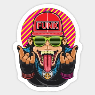 Funky Monkey Sticker